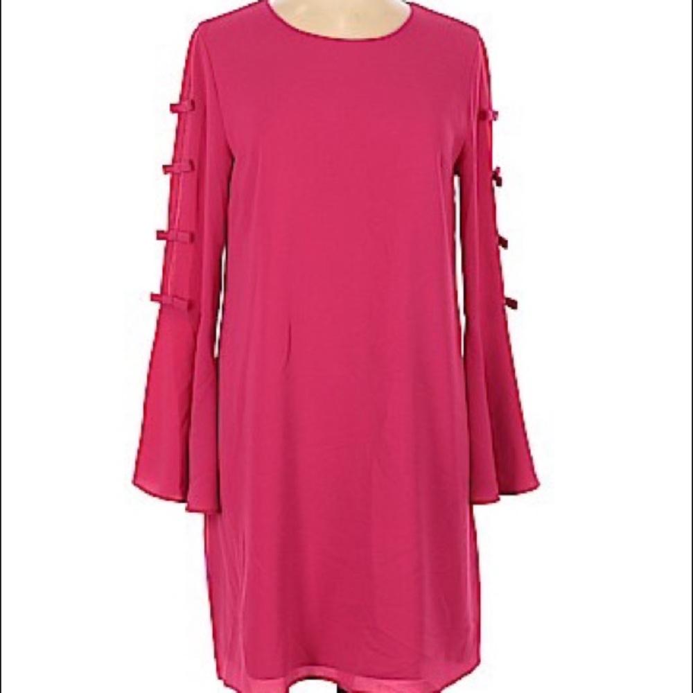 Long Sleeve Pink Dress